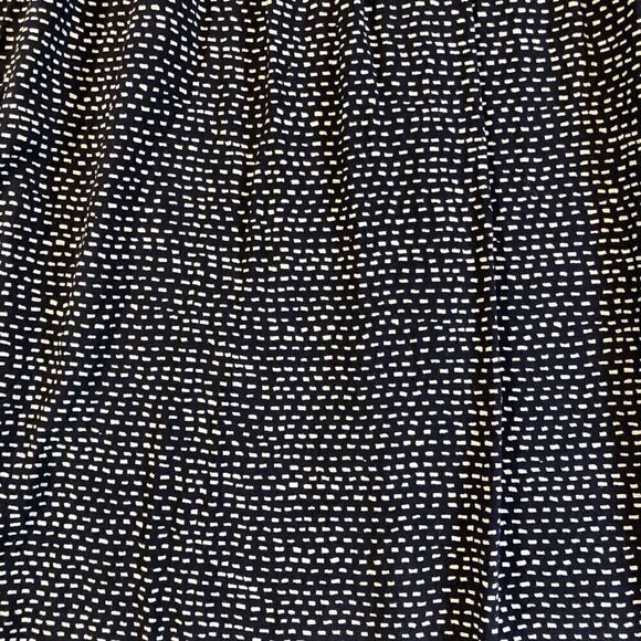 Motherhood Maternity Navy with White Dots Collar and Belt Dress - Picture 2 of 14